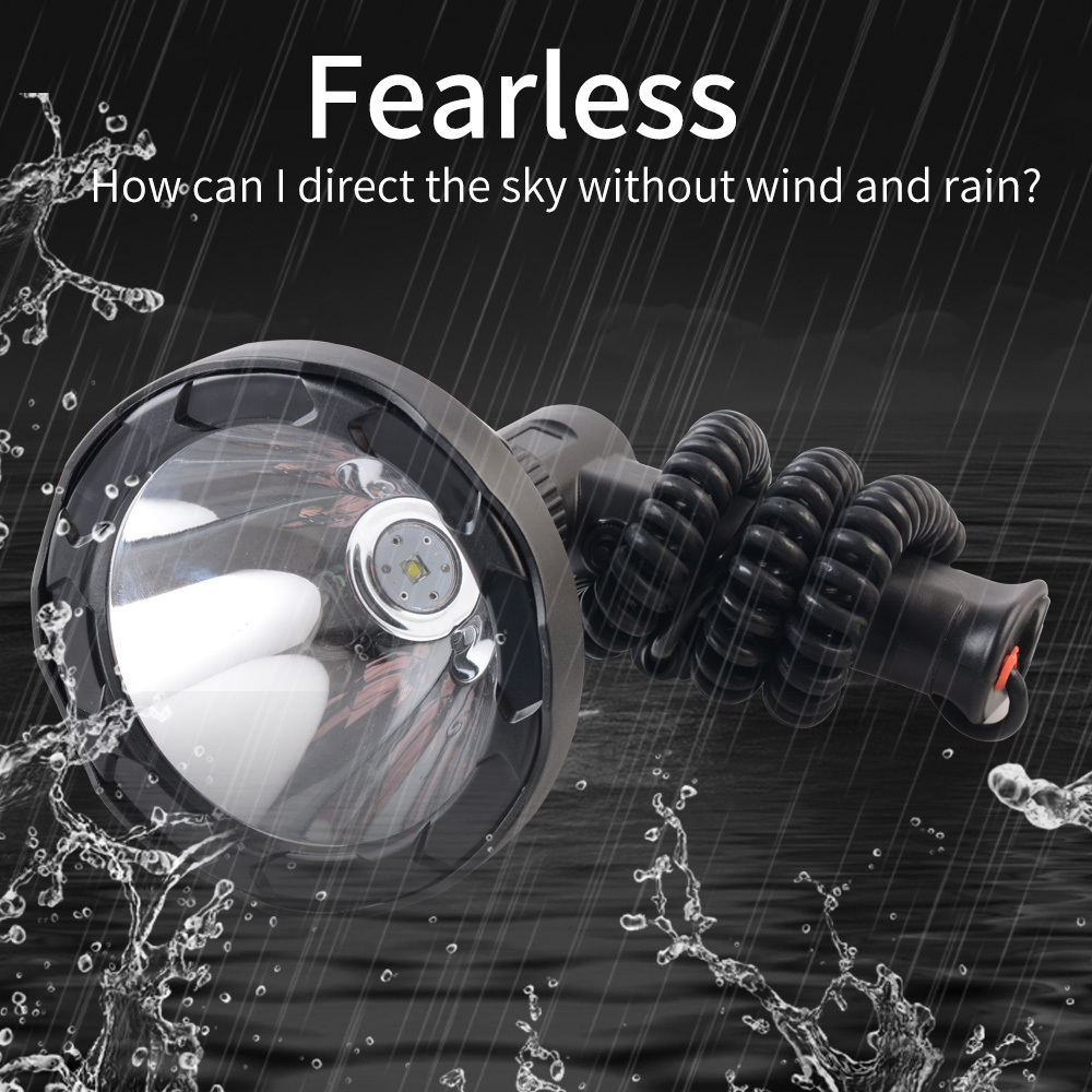 Hot portable vehicle mounted searchlight high power 30W 12V flashlight waterproof LED searchlight