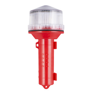 Red light source signal light road construction warning light mobile flashlight solar marine LED flashlight