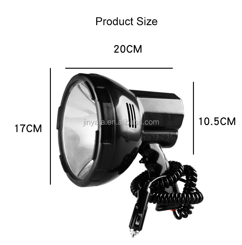 Super Bright 5000Lm Outdoor Searchlight DC 12V Car Spotlight Handheld Waterproof HID Torch for Hunting