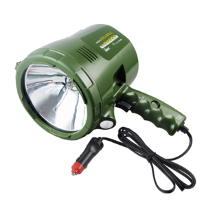 High power 65W halogen searchlight waterproof hunting search light strong light long shot 5000  lumens 12V flashlight