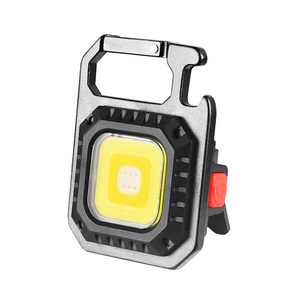 Small Pocket Flashlights Camping Keychain Light Mini Portable 3 Light Modes Bright USB LED Rechargeable torch