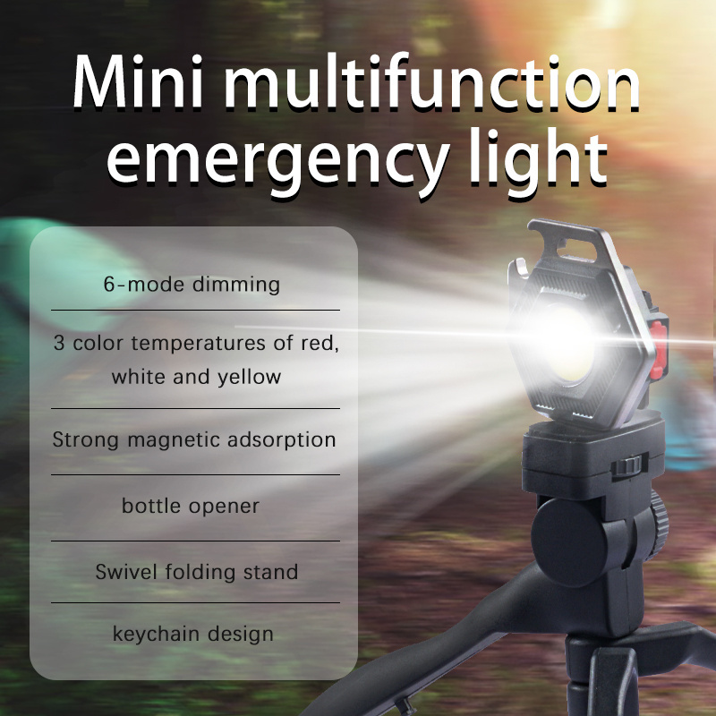 Perfect Usb Rechargeable Cob Led Mini Flashlights Super Bright Pocket Keychain Torch Flashlight With Magnetic Base Camping Lamp