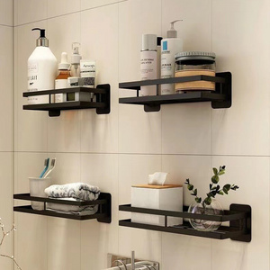 Hot Sale Practical Wall Mounted Kitchen Bathroom Shelf Rack Bathroom Storage