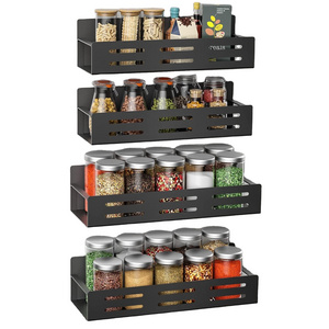 2 Pack Kitchen Wall Mounted Spice Rack Magnetic Spice Rack Organizer