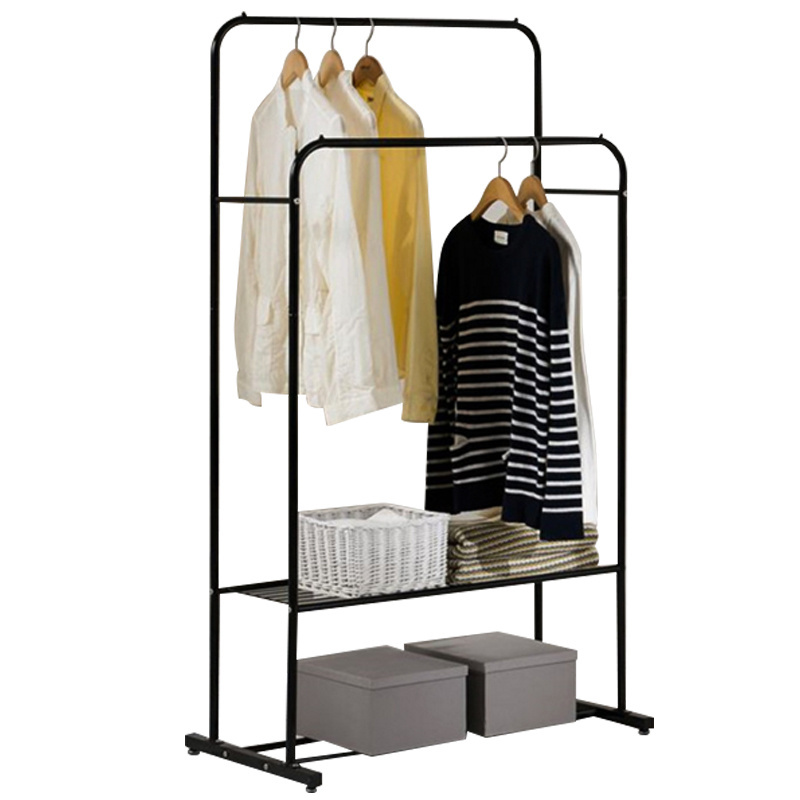 Stainless Steel Handing Rack Floor Clothes Hanger Cost Cloth Stand For wardrobe