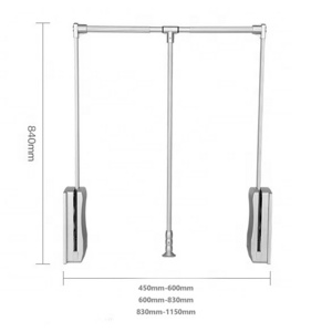 High-quality services high quality pull down wardrobe lifting closet rod