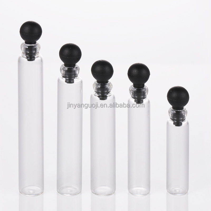 free sample 1ml 1.5ml 2ml 2.5ml 3ml ball stopper mini glass tube vials perfume sample test pipe bottles