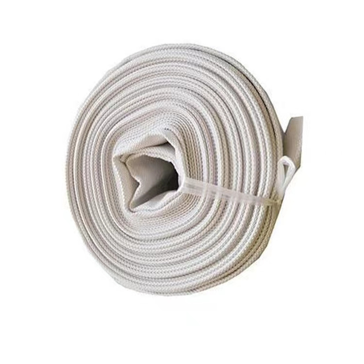 2-Inch White Firefighting Fire Hoses 200 PSI Canvas Pipe for Agricultural Irrigation Equipment