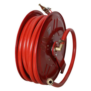 Fire retractable hose reel 20m-30mm fire hose reel, water garden hose reel, 8 bar-16bar fire hose reelFire scrolls