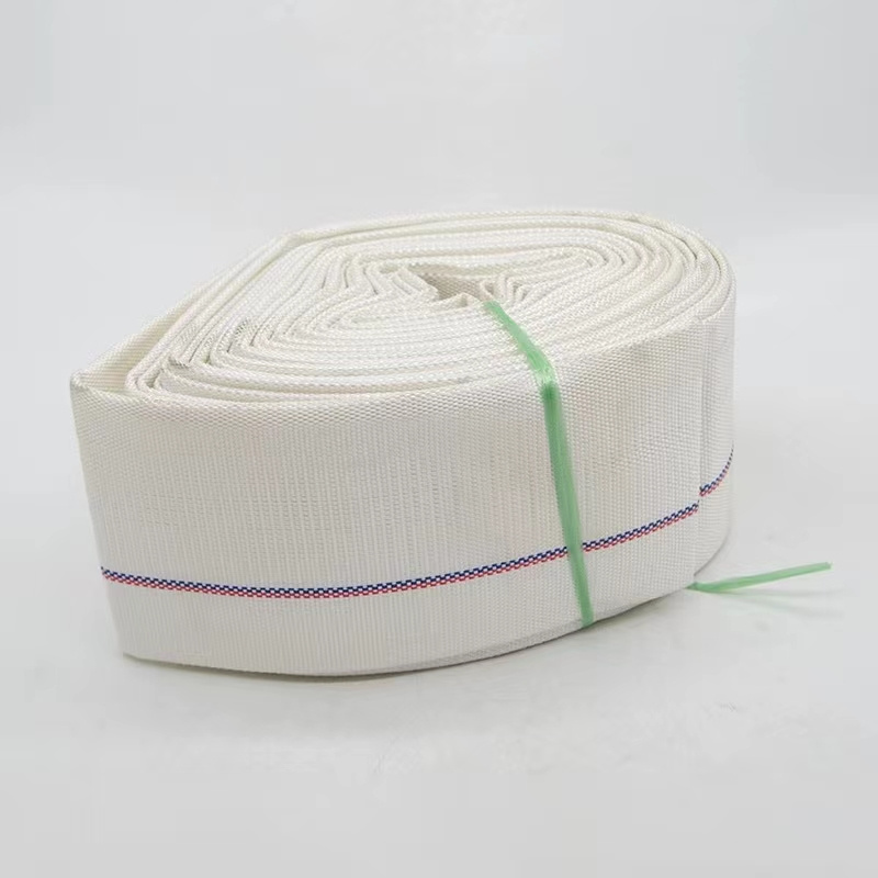 2-Inch White Firefighting Fire Hoses 200 PSI Canvas Pipe for Agricultural Irrigation Equipment