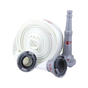 2-Inch White Firefighting Fire Hoses 200 PSI Canvas Pipe for Agricultural Irrigation Equipment