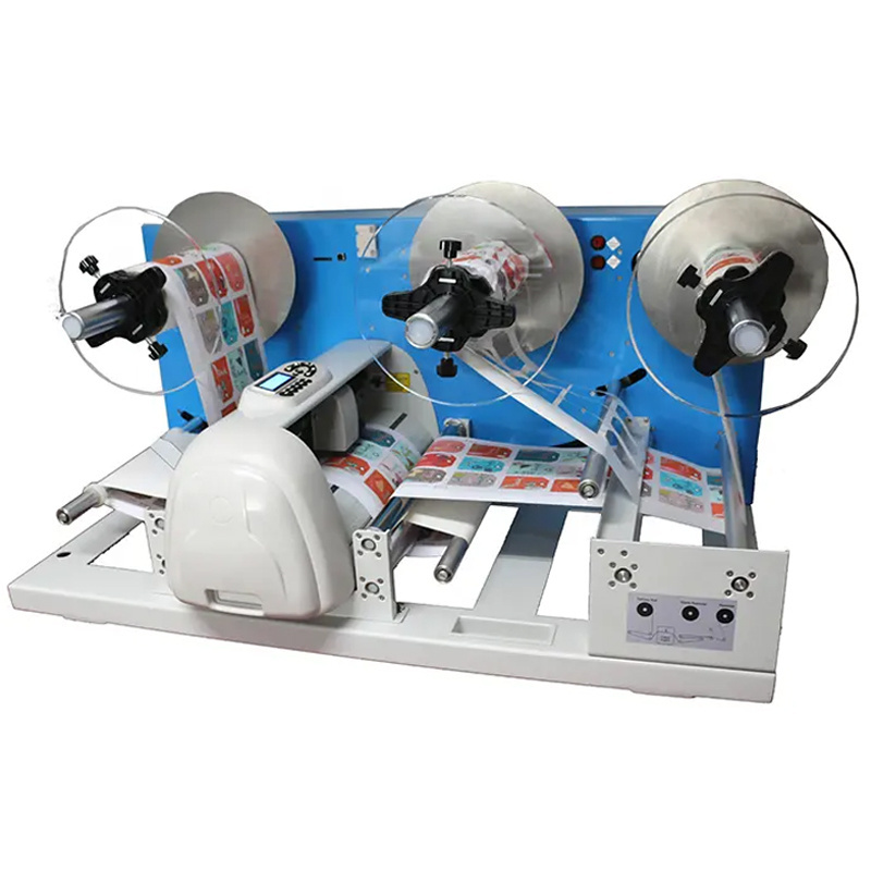 Continuous roll to roll label die cut sticker printer cutter die cutting machine