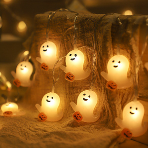 New Halloween led skull battery light string bat Easter pumpkin pendant home indoor atmosphere decorative lights