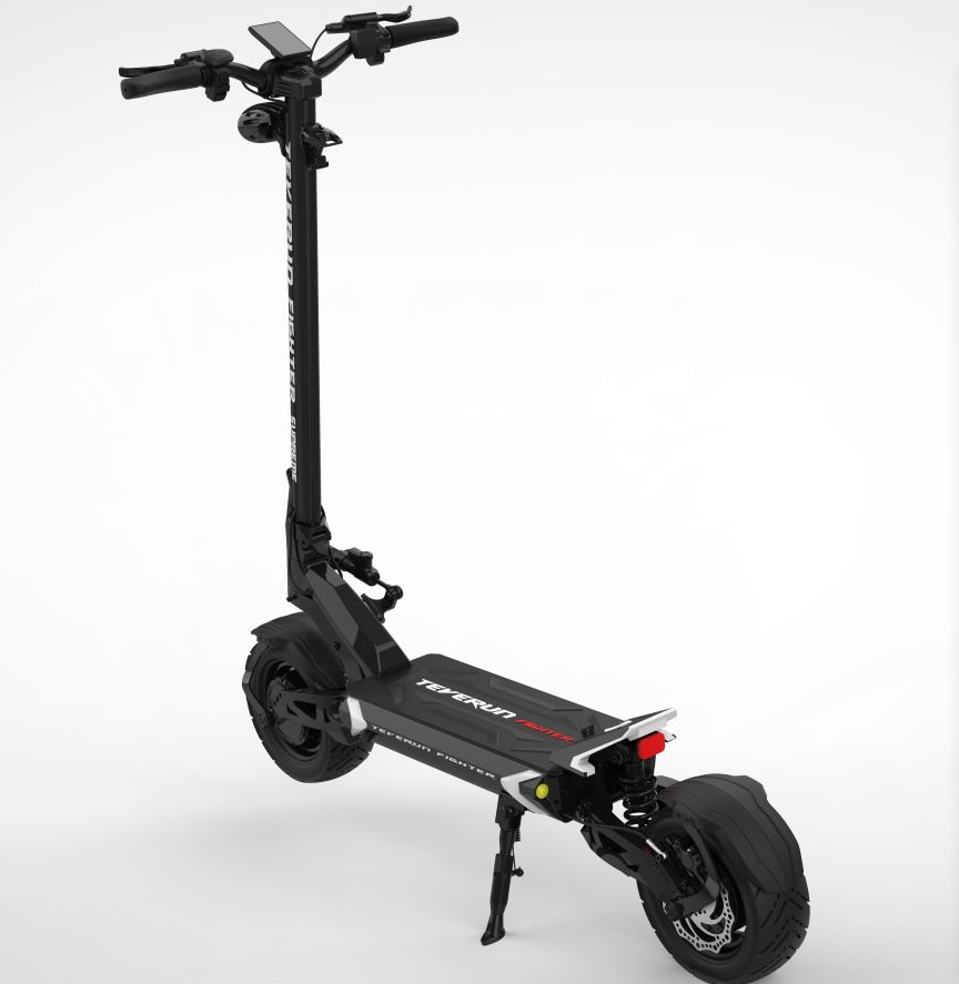 Teverun Fighter 11+  escooter  5000W 60V 120km Range Double Motor TFT 11inch Hydraulic disc brake150kg load electric scooter