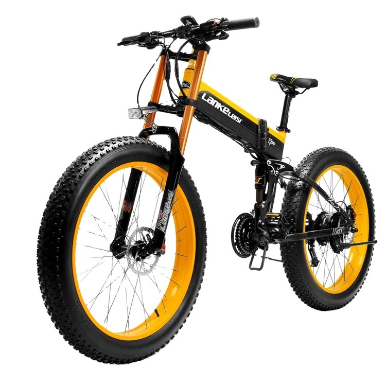 EU US Stock Lankeleisi XT750plus 1000w Electric Bicycle 48v 17.5ah 26 Inch Folding Fat Tire Electric Bike 27 Speed Mountain Bike