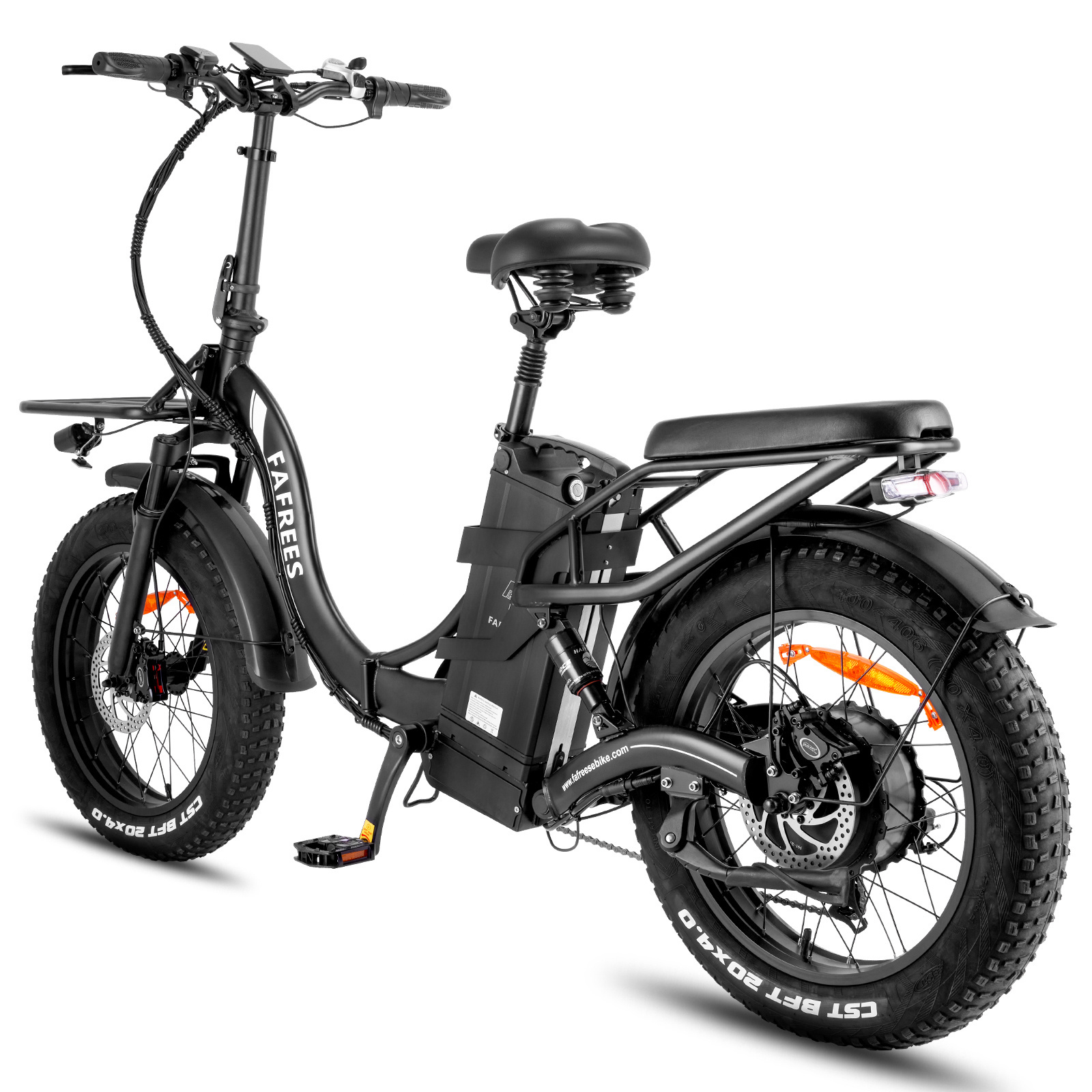 Free Shipping 2023 FAFREES new design 20 inch fat city bike 750W folding  bicycle  battery 30ah 48v electric bike