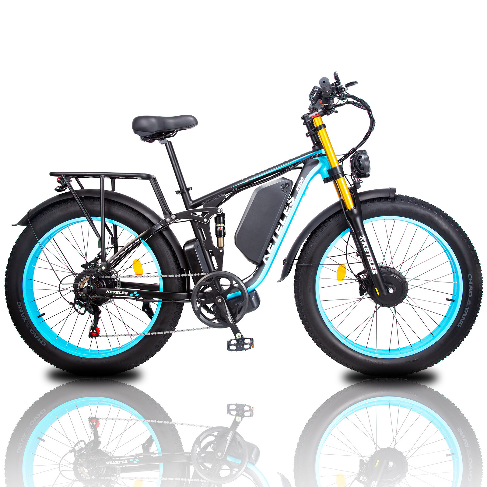 EU US UK CA Stock eBike Keteles K800 PRO 26in Fat Tire mountain bike  23Ah battery 2x1000W Dual Motor Electric Bike for Adults