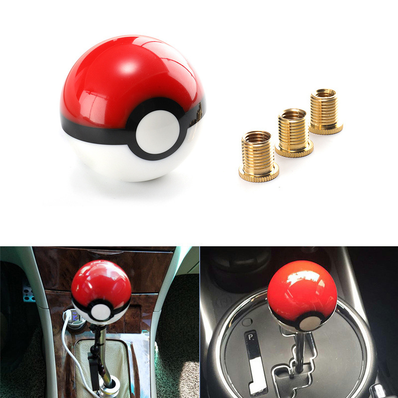 PUERXIN Car Interior Accessories Diameter 54mm Sphere Shift Knob Universal Car Modification PokeBall Shift Knob