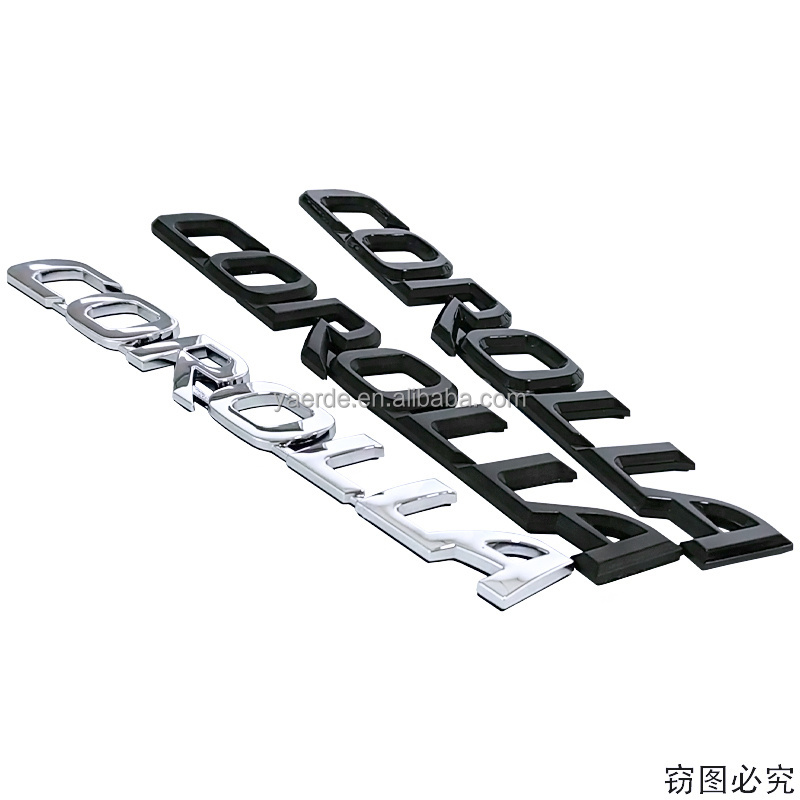 Corolla Car Stickers Custom Logo ABS Plastic Auto Accessories Car Letter Badge Emblem For Toyota