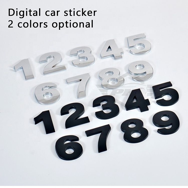 DIY 3D Metal Alphabet Letter Decal Emblem Sticker Badge for car Decoration