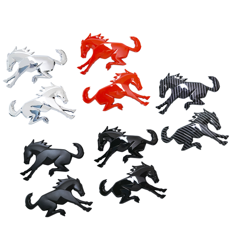 3D car badge Tailgate Horse Emblems 3d Bucking bronco Tailgate Emblem Trunk Decoration Logo Sticker Accessories for Ford Bronco