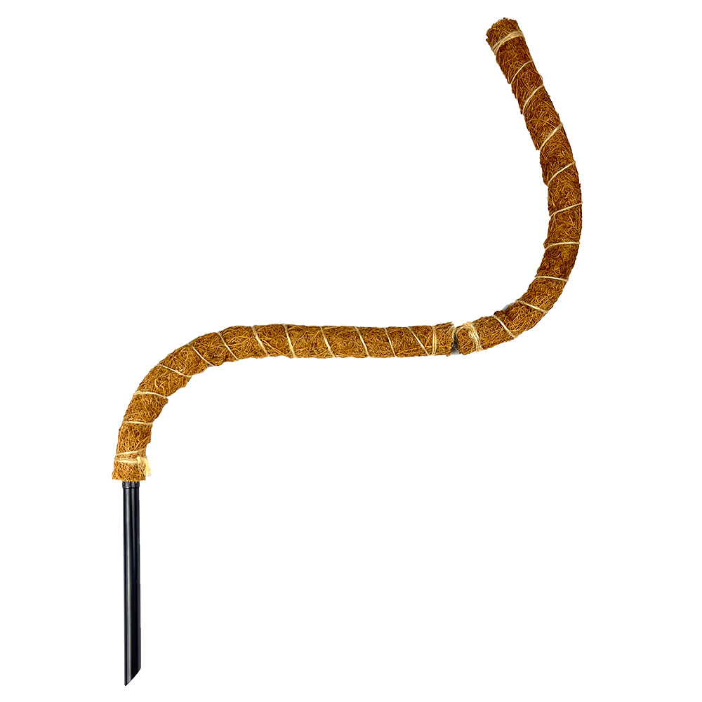 The 17-inch natural coconut fiber bending climbing pole can change the shape of the plant support pole coir stick