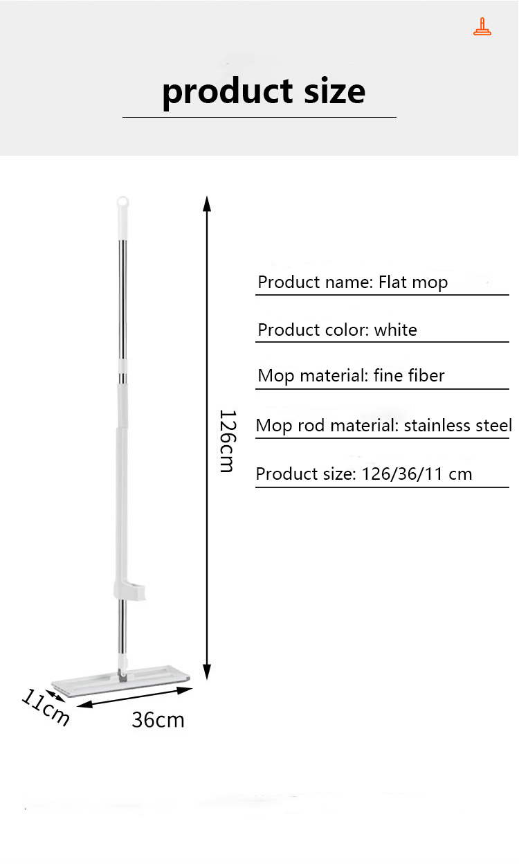 Household mop easy to clean dry and wet flat mop