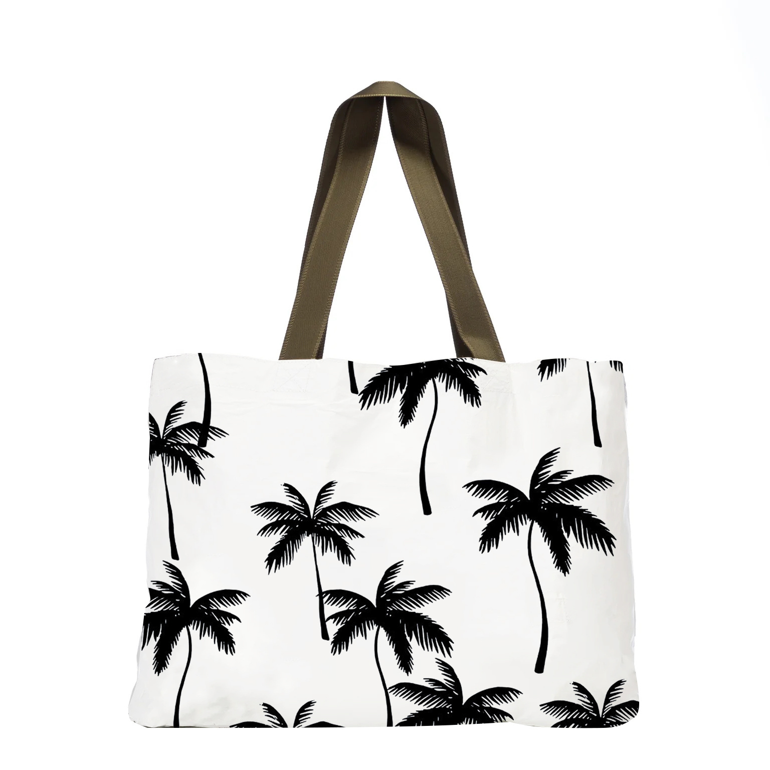 2024  Custom Fashion Personality Waterproof Beach Shopping Zipper Dupont Washable Paper Tyvek Tote Bag