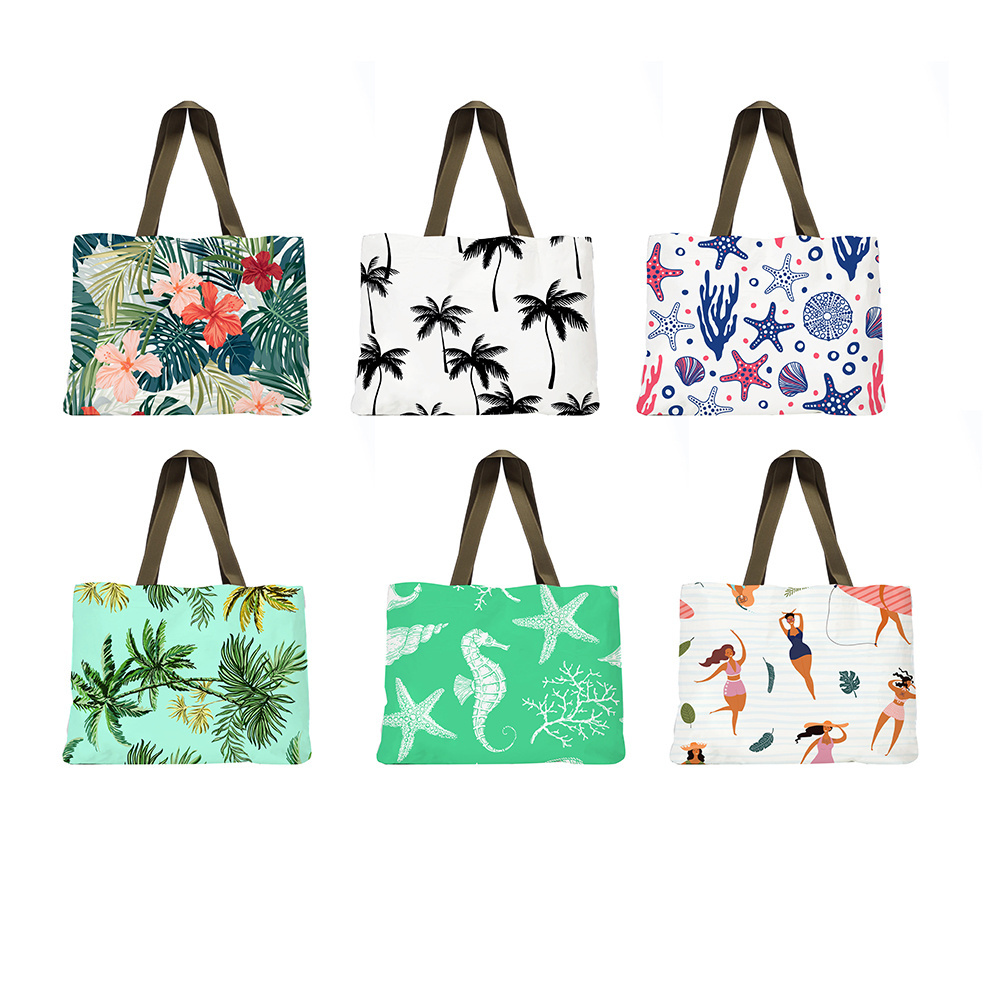 2024  Custom Fashion Personality Waterproof Beach Shopping Zipper Dupont Washable Paper Tyvek Tote Bag