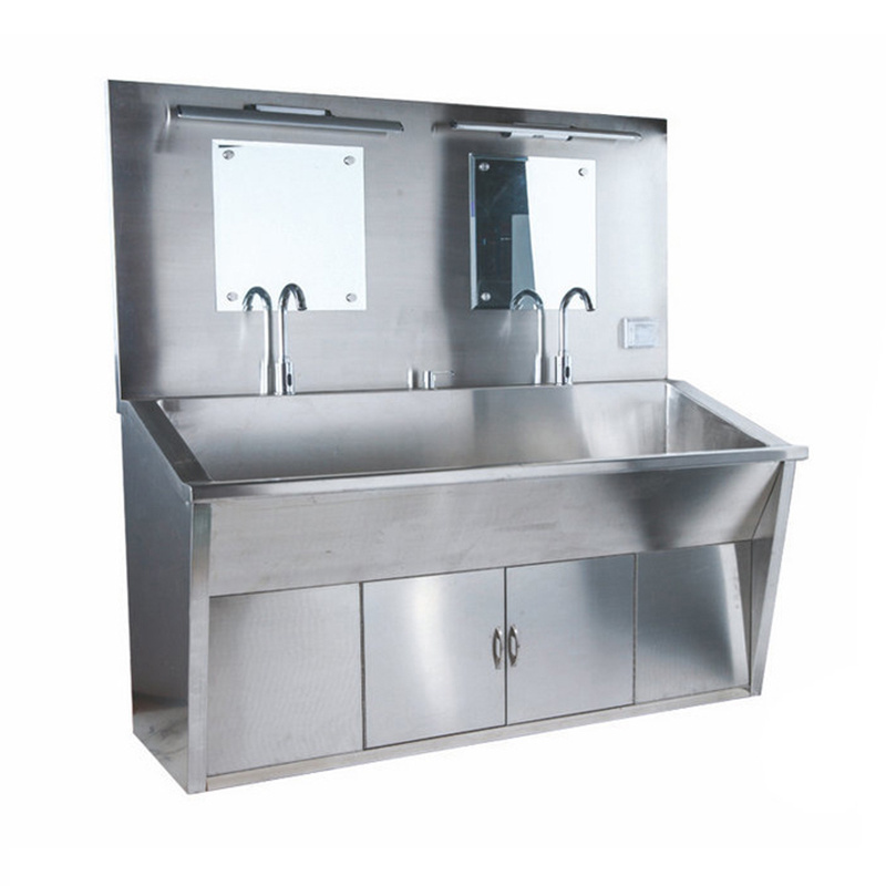 One Stop Service Hand Wash Stainless Steel Sink With Heater Foot Pedal Surgical Room Hand Wash Sink