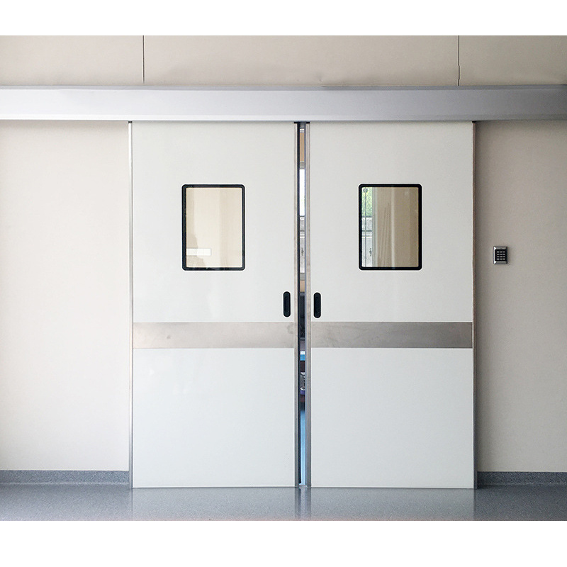 Hospital Hermetic Operating Room Fire Rated Automatic Door with vision panel fire doors