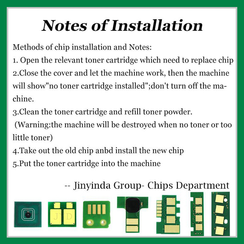 MS/MX510 20K 50F0U00 Toner Chip For Lexmark cartridge MS510 MS610 MX510 MX511 MX611 Printer Compatible Reset Chip