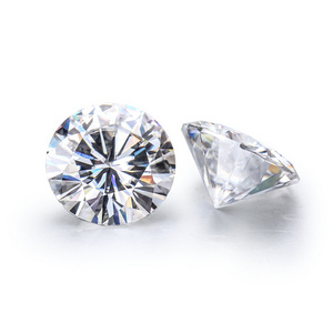 Wholesale diverse GRA Moissanite Diamond Round shape 0.1ct to 6ct loose DEF Moissanite Stones VVS Round Brilliant Cut