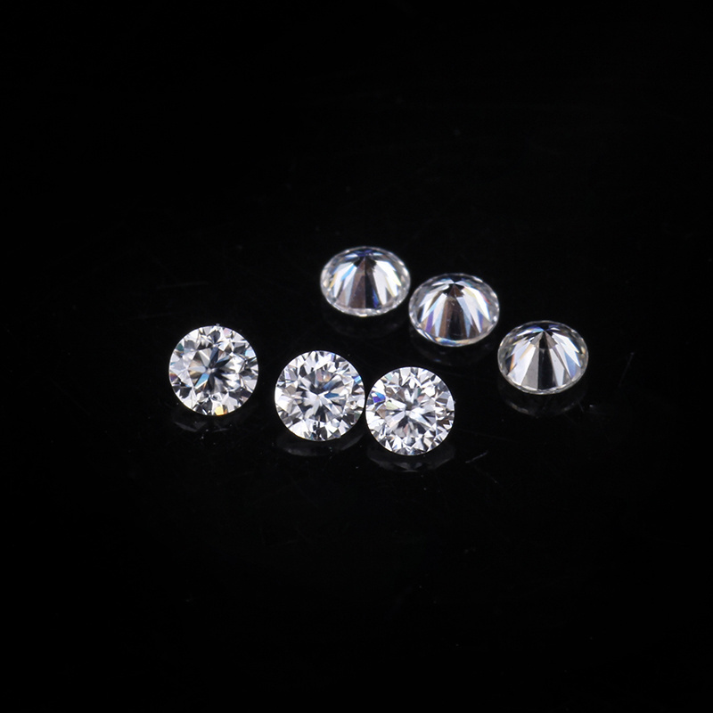 Jinying Wholesale small size D Color Moissanite  Round cut 0.8-3.0mm price per carat VVS1 loose moissanite Diamond