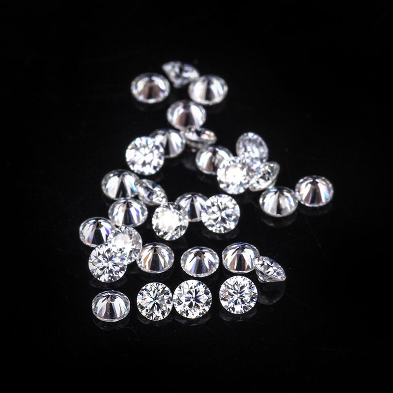 Jinying Wholesale small size D Color Moissanite  Round cut 0.8-3.0mm price per carat VVS1 loose moissanite Diamond