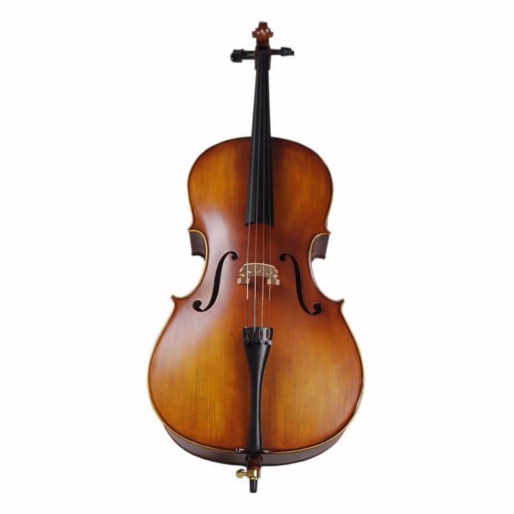 High Quality 4/4 1/8 Master Oil Varnish Solid Wood red antique Cello for Professional with Natural Flame