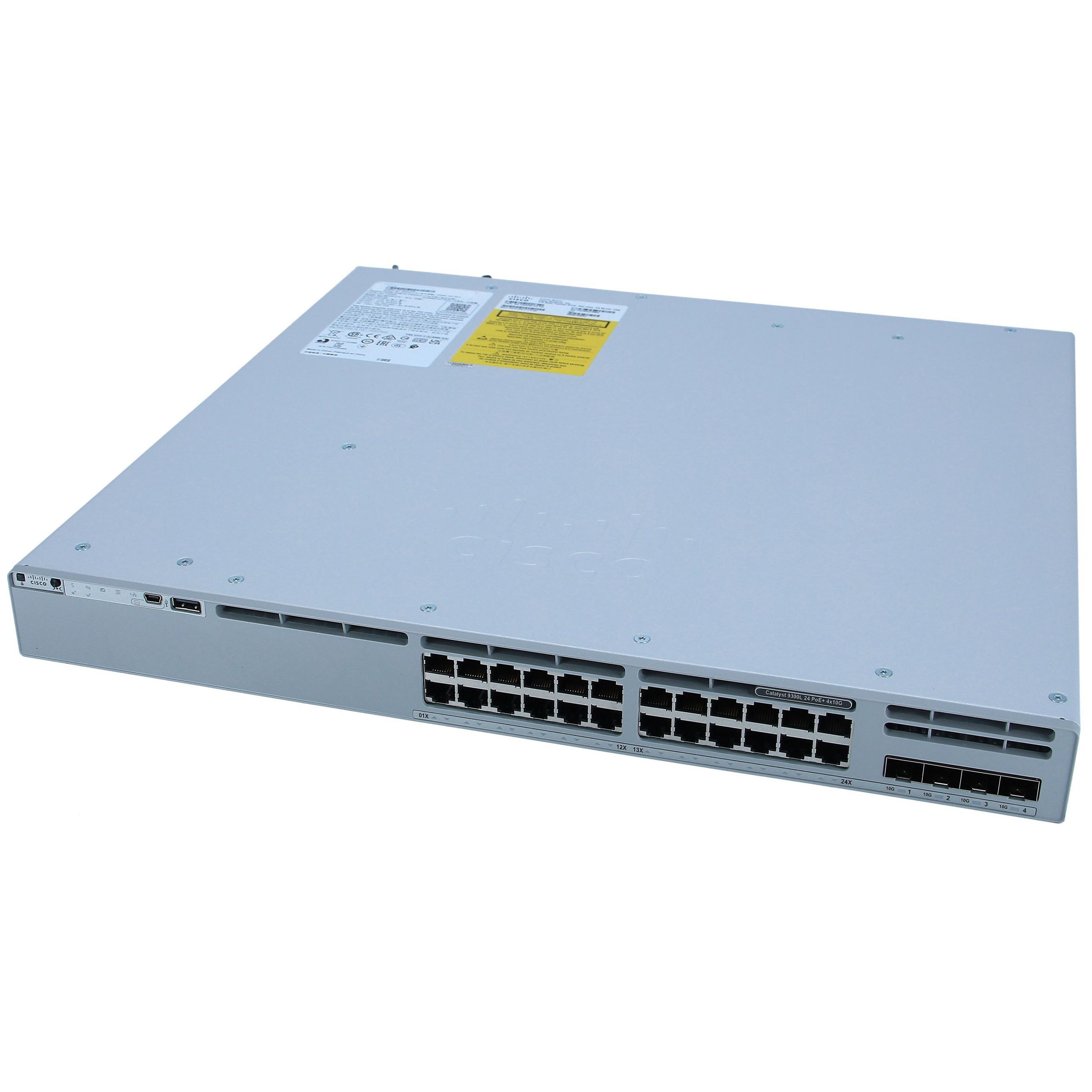 Original New 9300L Series Network Switches Switch 24 Port Gigabit Poe 24 Port Stock On Sale C9300L-24P-4X-E Switch Rack 24 Port