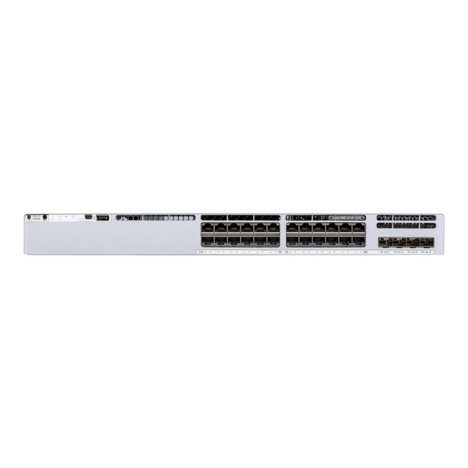 Original New 9300L Series Network Switches Switch 24 Port Gigabit Poe 24 Port Stock On Sale C9300L-24P-4X-E Switch Rack 24 Port