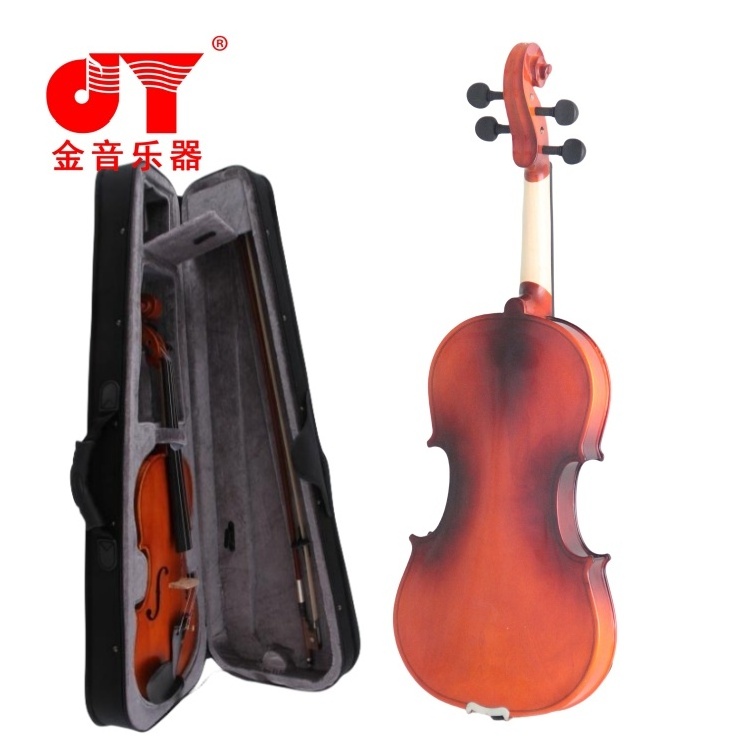 JY Adult Violin 4/4 All Solid Wood Violin Profesional with Case