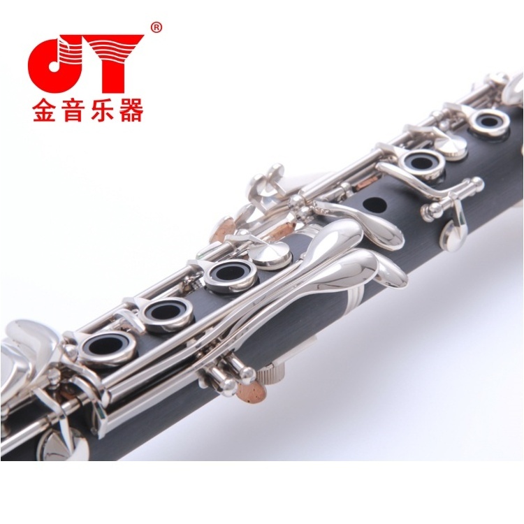 High Quality Factory Bb Clarinet Composite Wood Body Silver Plated Clarinet OEM For Wholesales