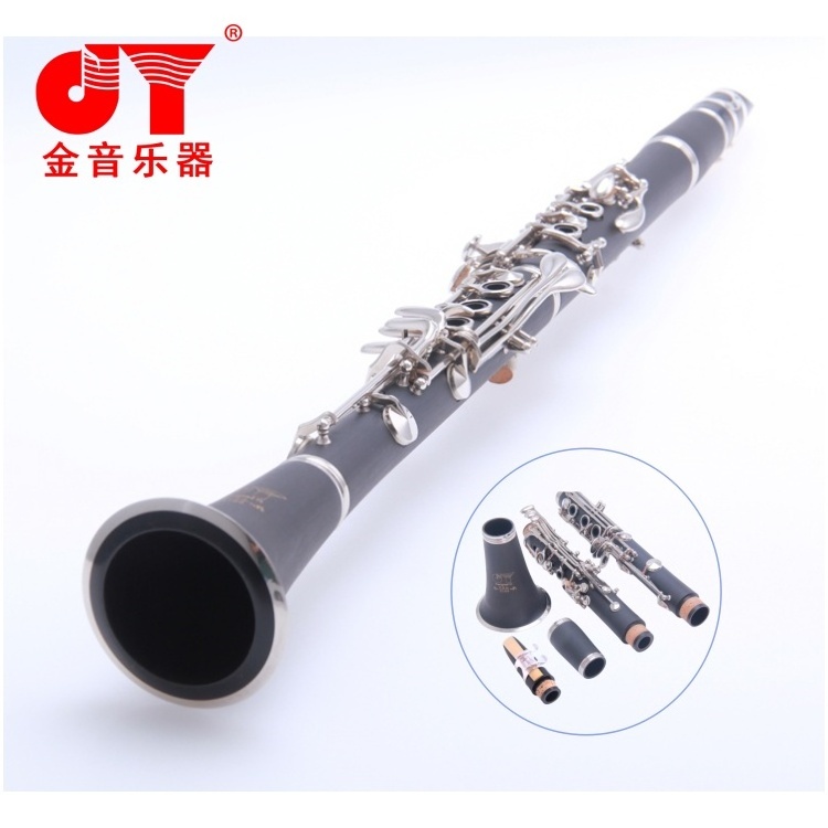 High Quality Factory Bb Clarinet Composite Wood Body Silver Plated Clarinet OEM For Wholesales