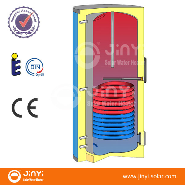 Jinyi High Quality 500L Pressurized Two Coils Stainless Steel Solar Water Tank/boiler