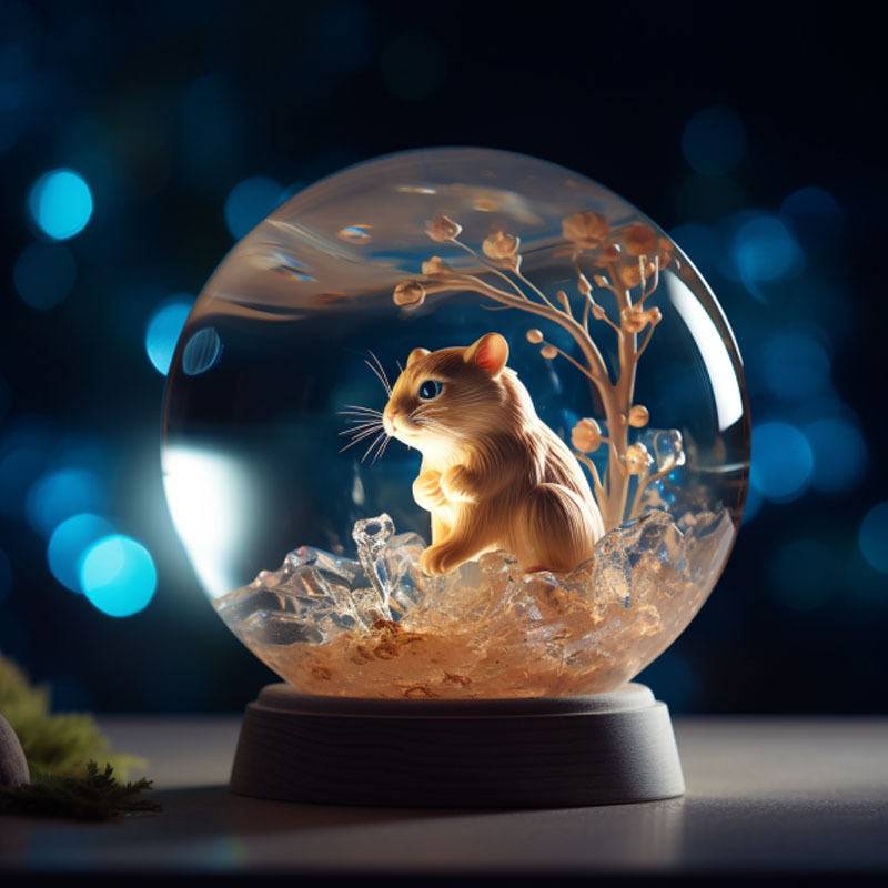 Custom Oem Christmas Decorations Snowball Snow Globe Resin ball Desktop Ornament Hotel Souvenir Christmas Gifts For Kids