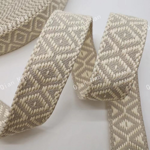 Manufacturer Wholesale 50mm Colorful Polyester Woven Tape Strap High Elastic Jacquard Webbing For Clothing Accessories