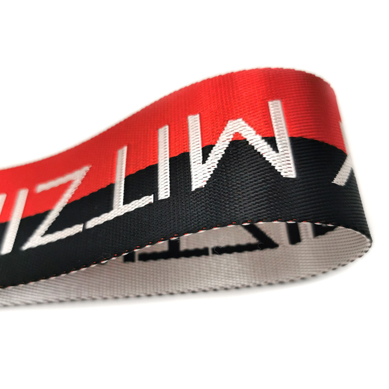 Custom Tape Stripe Reflective Logo Printed Webbing Designer Jacquard Elastic Band Polypropylene Polyester Pvc Woven Strap