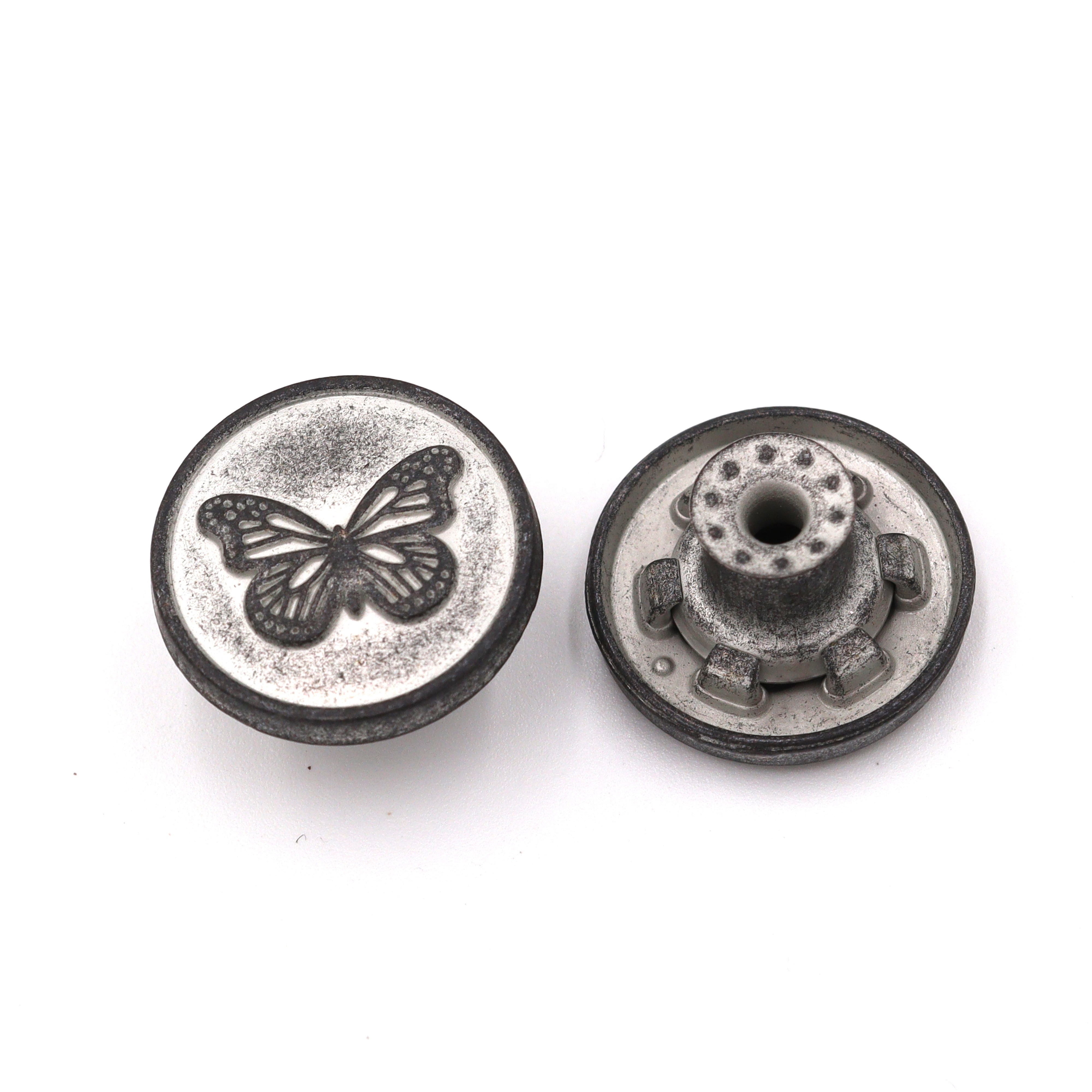 OEM ODM Factory Wholesale Vintage Plating Zinc Alloy Custom Denim Buttons Jeans Button and Rivets