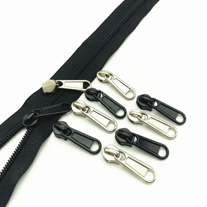 3# 5# 7# Zipper Puller For Luggage Suitcase Chain Cheap Sliders Coil Zipper Heads Size 5 Non Lock