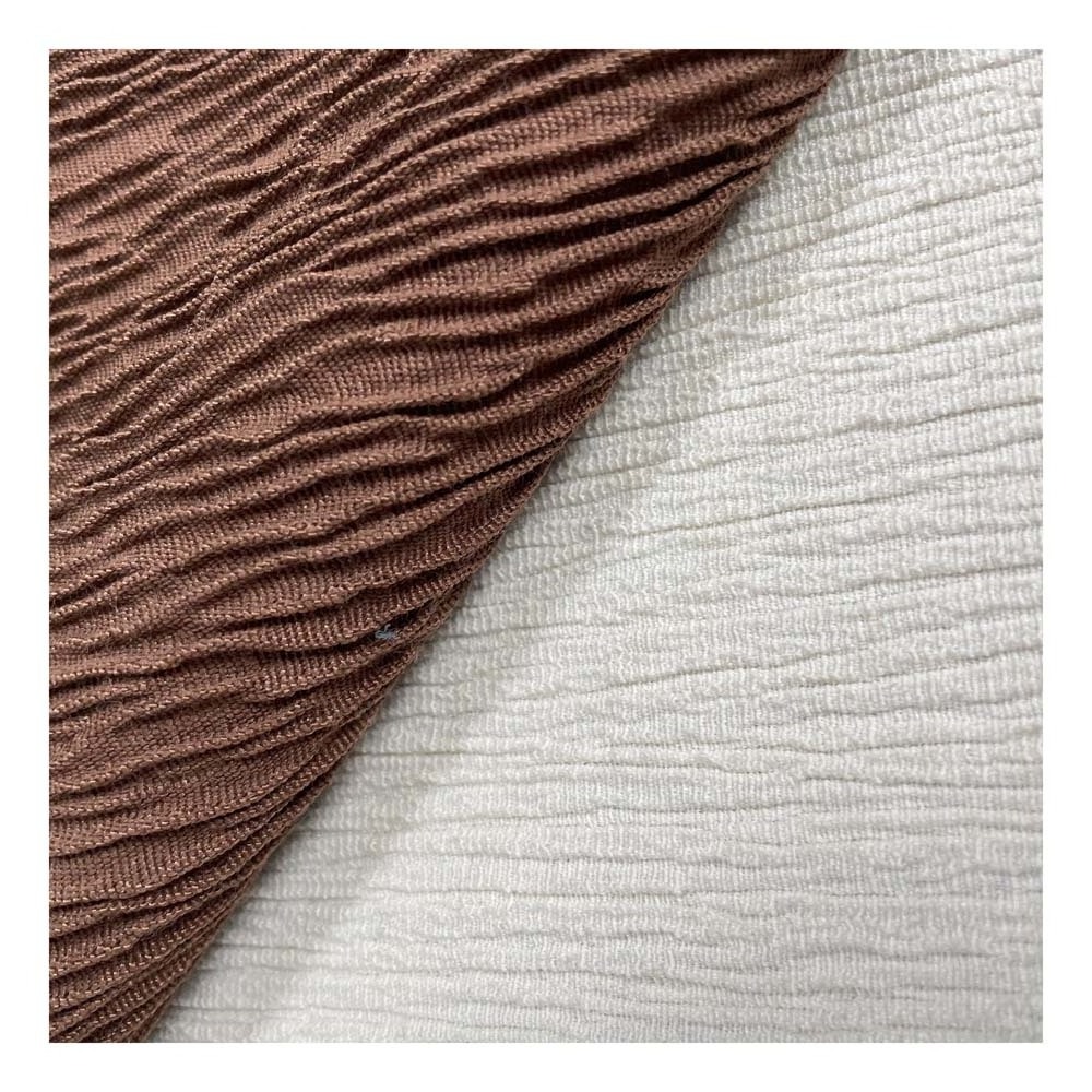 JYH Micro-elastic soft woven crinkle polyester fabric plain weave crepe Home textile fabric For  Furniture Protector