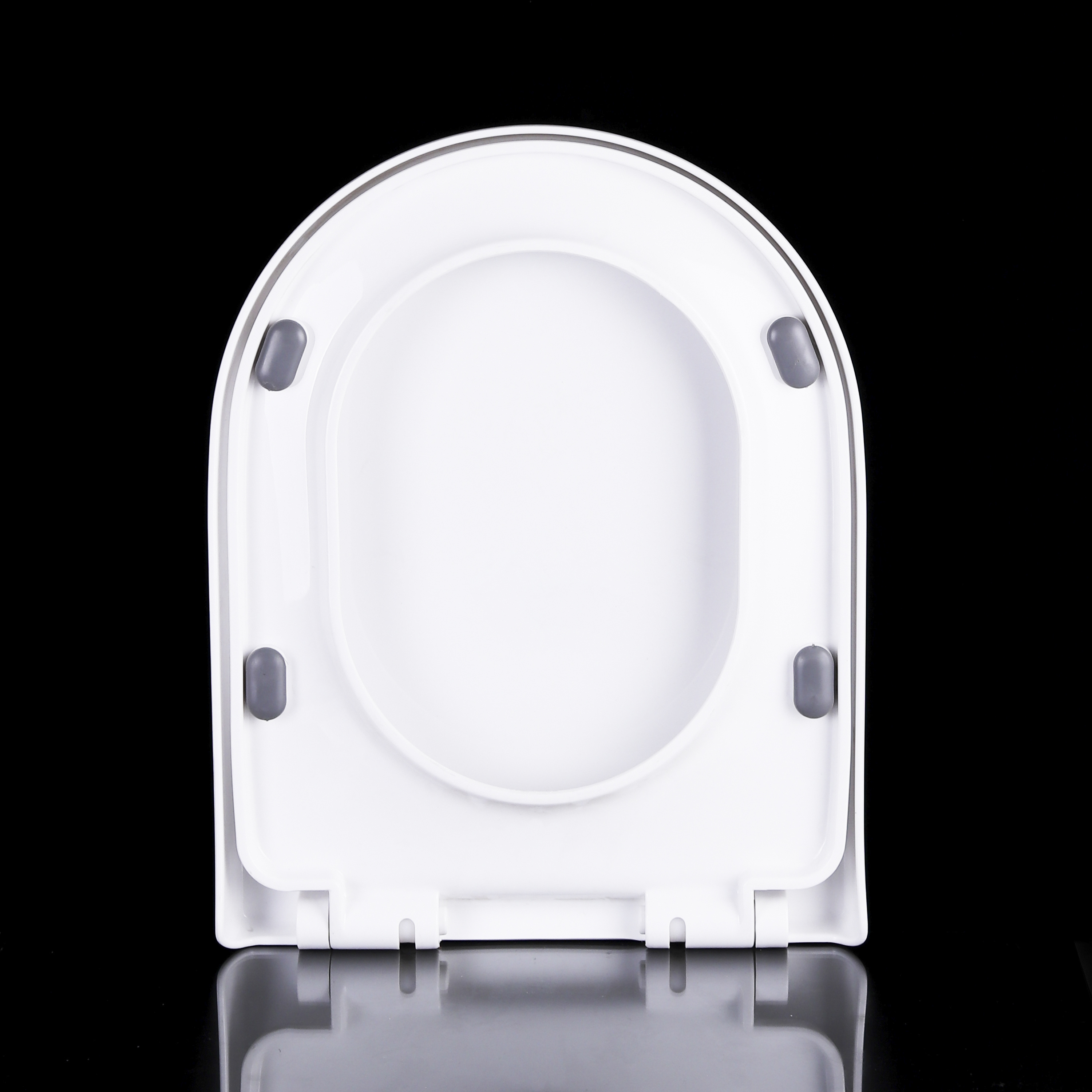 Hot Sell Never Loosen Plastic White Oval Slowly Close Adult toilet cover seat