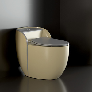 Luxury Bathroom Tankless Egg Color One Piece Toilet Colored WC Strap Water Closet inodoro